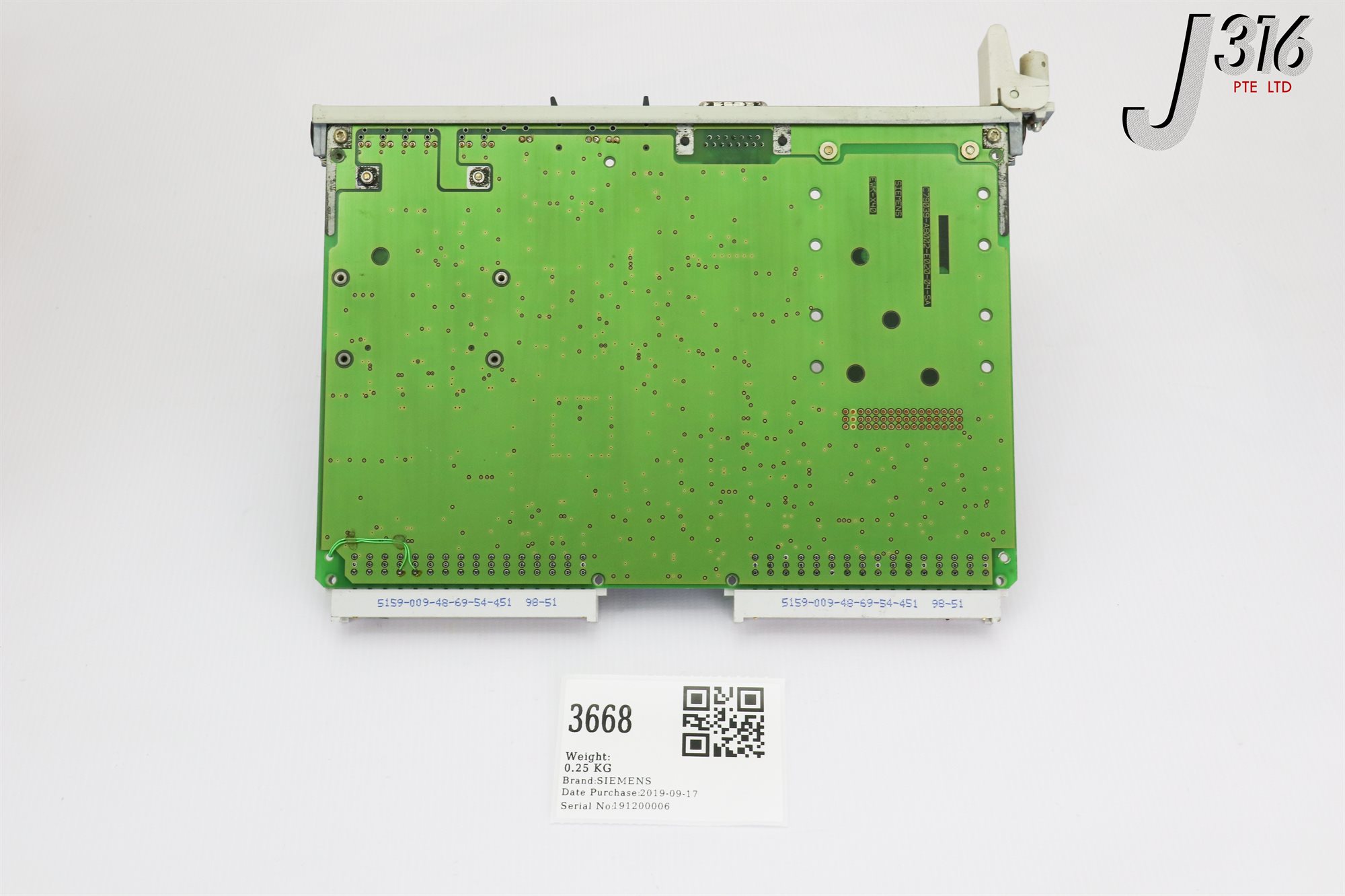 3668 SIEMENS PCB SIMATIC CTLR MOD C79458-L8001-B20 CPU948U 6ES5948